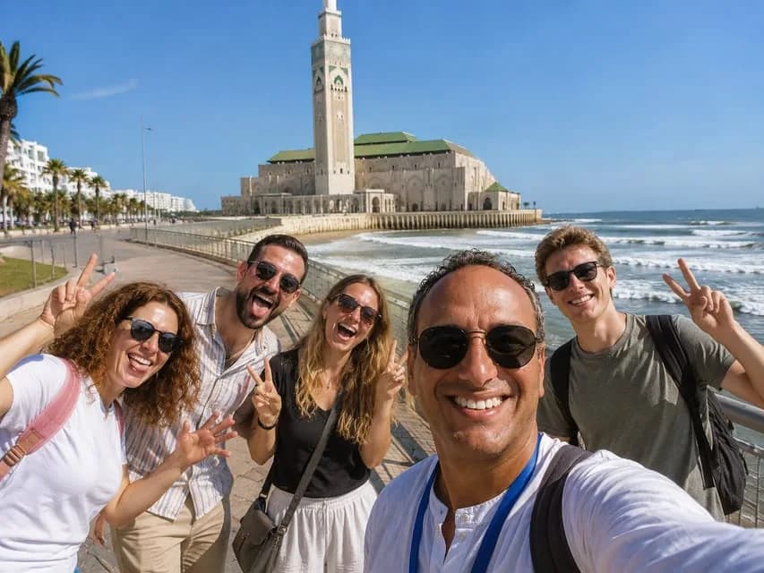Mezquita Hassan II y medina de Casablanca