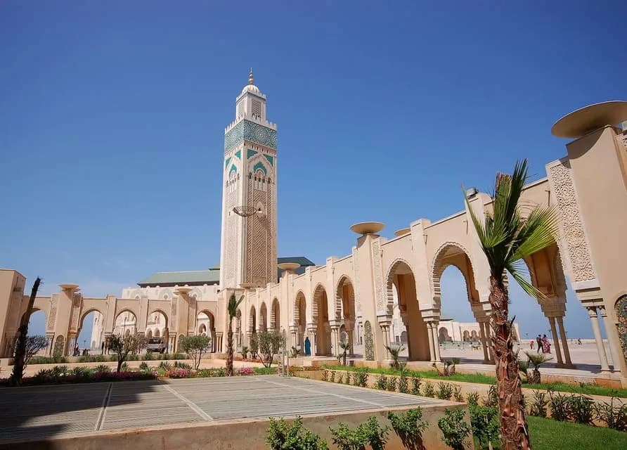 Mosquée Hassan II sur l'océan