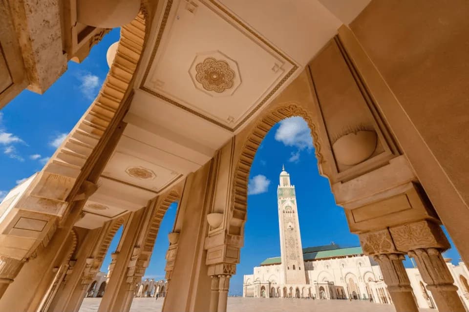 Minarete de la mezquita Hassan II