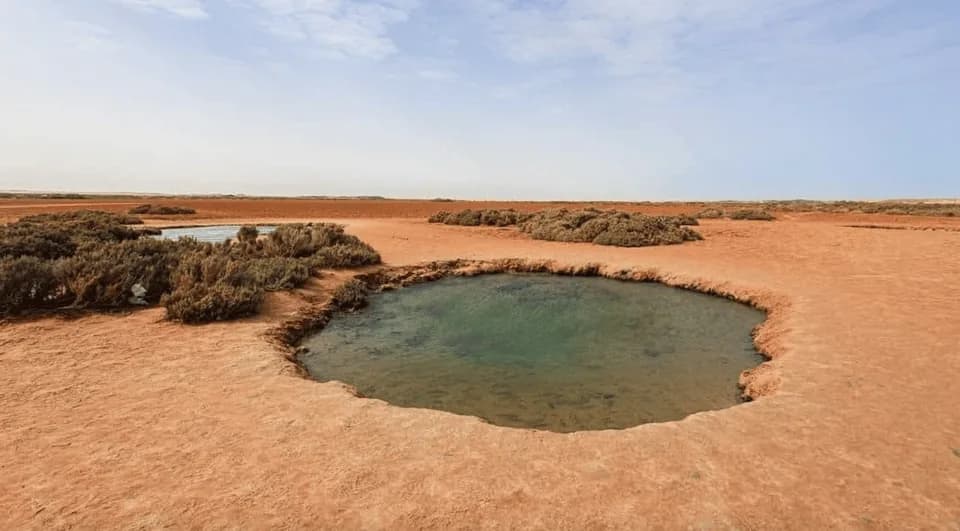 Wüste und weiße Düne von Dakhla