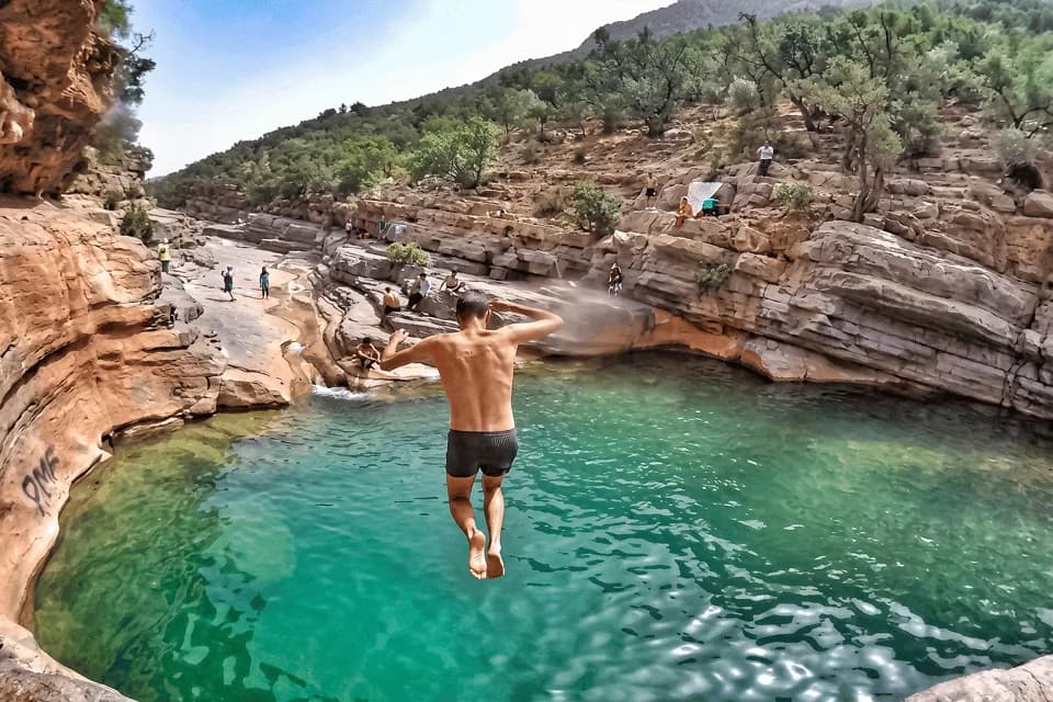 Türkise Lagune von Dakhla