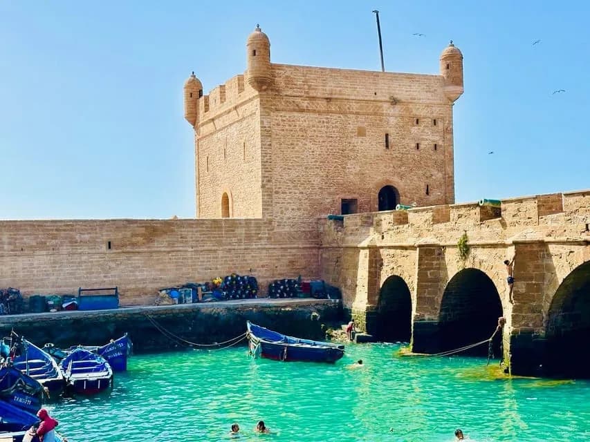 Essaouira beach and medina