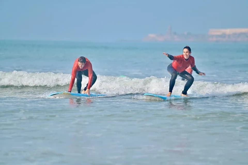 Clase de surf en Essaouira
