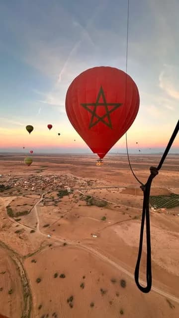رحلة منطاد قرب مراكش