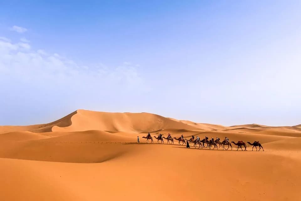 Erg-Chebbi-Dünen in Merzouga